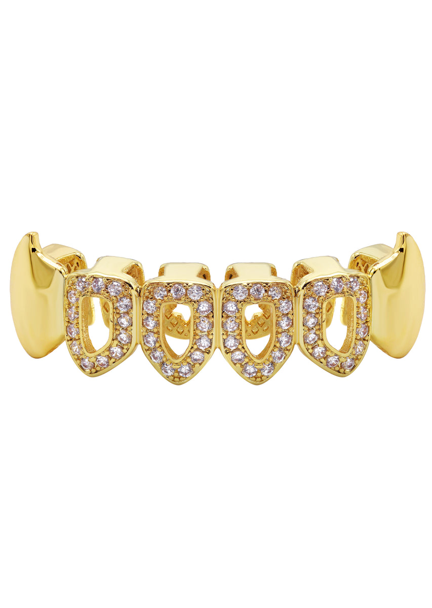 Gold Iced Out Grillz 5 Grams