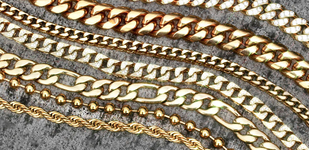 real gold mens chains