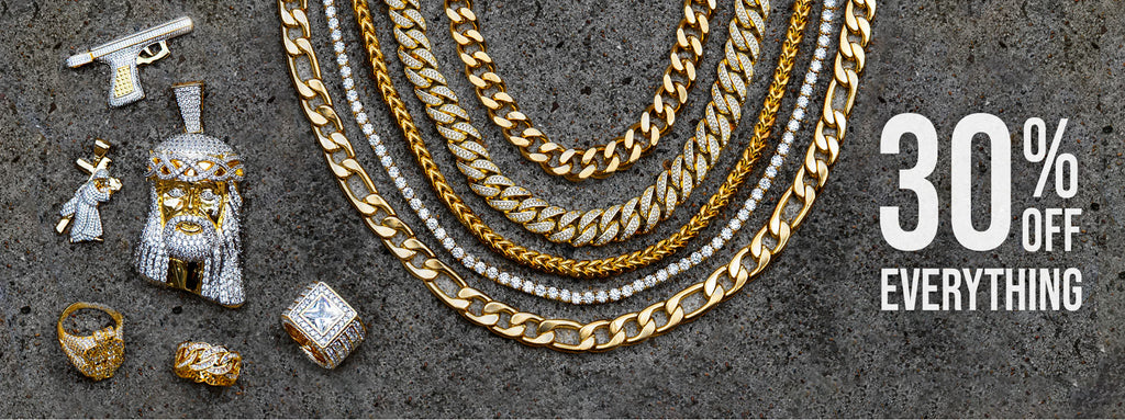 Hip Hop Jewelry | Men's 14K Gold & Iced Out Chains | Gold Urban ...