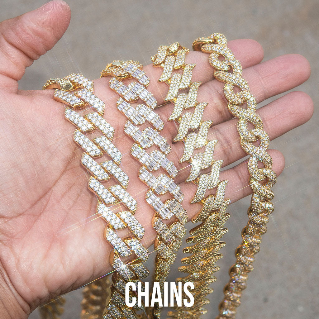 Hip Hop Jewelry | Men's 14K Gold & Iced Out Chains | Gold Urban