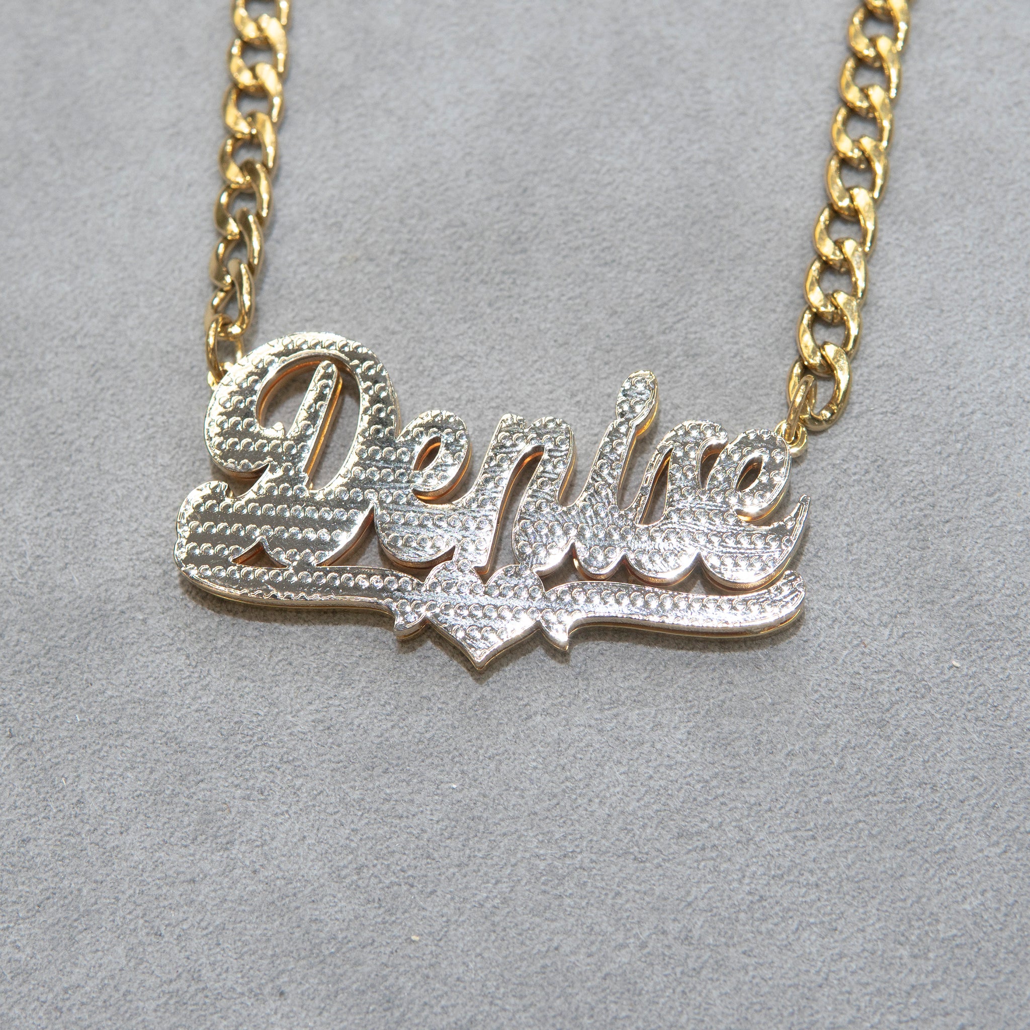 Women Jewelry Gold Name Necklace Style N16