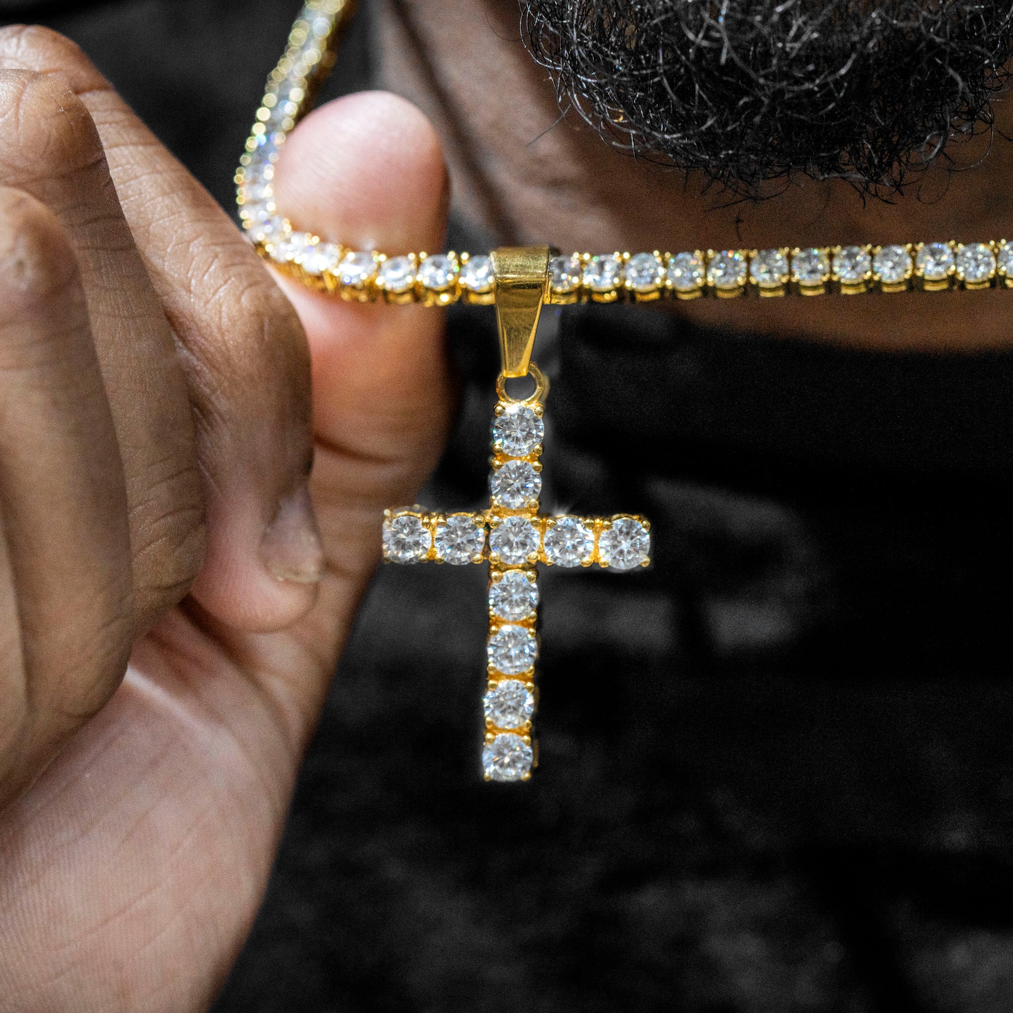 Mens Diamond Cross Nice Cross Necklaces For Guys Mens Jewelry Gold