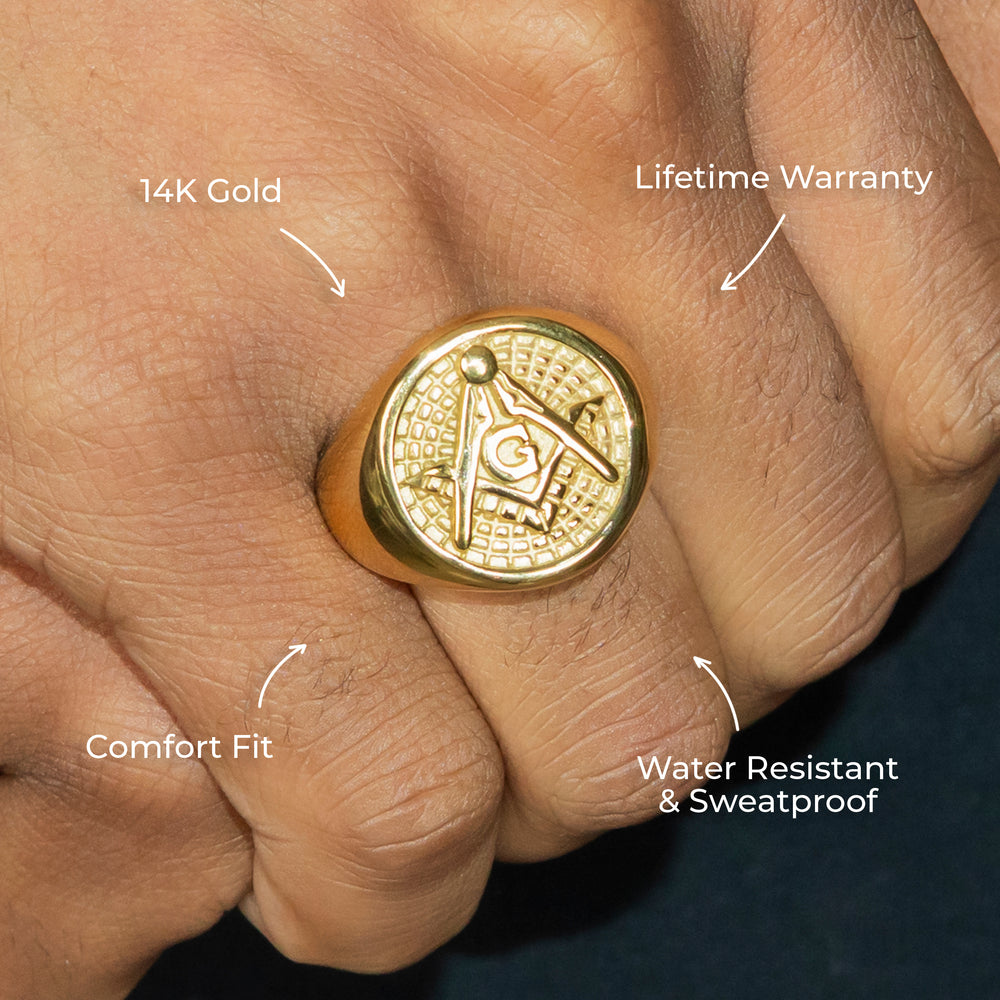 Mens Jewelry - Mason Gold Pinky Ring | 19 Grams