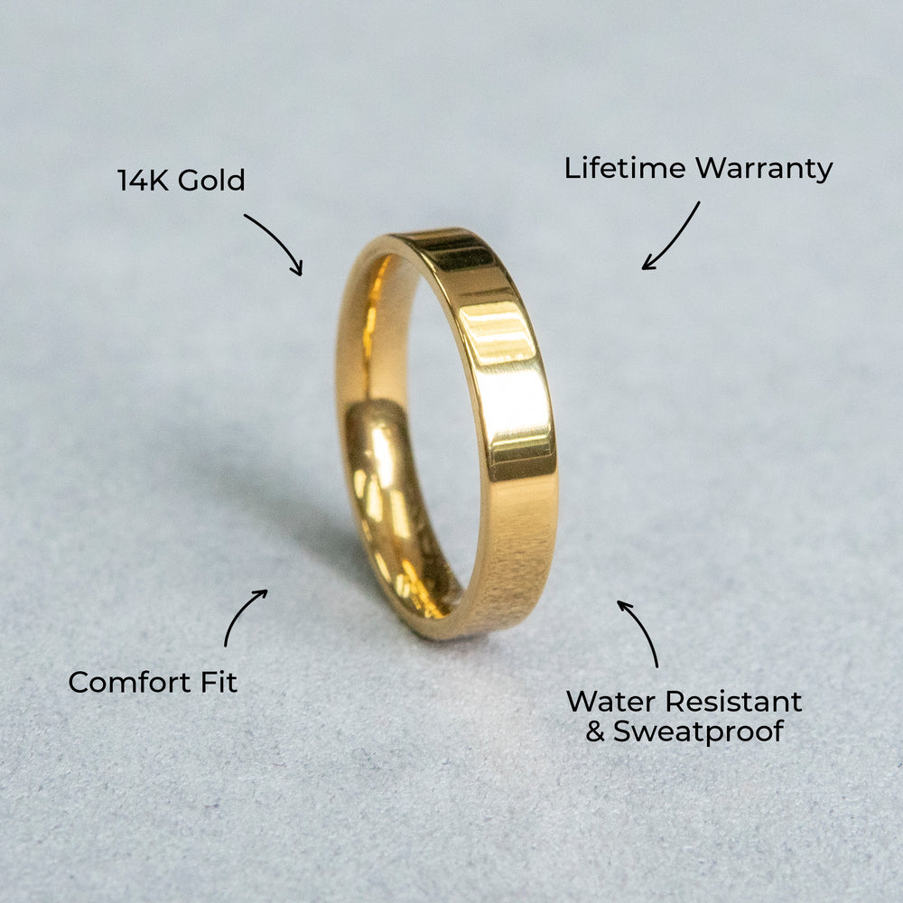 Mens Jewelry - Wedding Band Gold Ring | 3 Grams