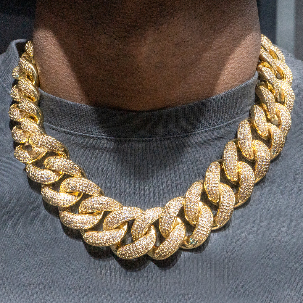 Iced Out Chains Men s 14K Gold Iced Out Chain Jewelry For Sale Iced Out Chains Men s 14K Gold Iced Out Chain Jewelry For Sale