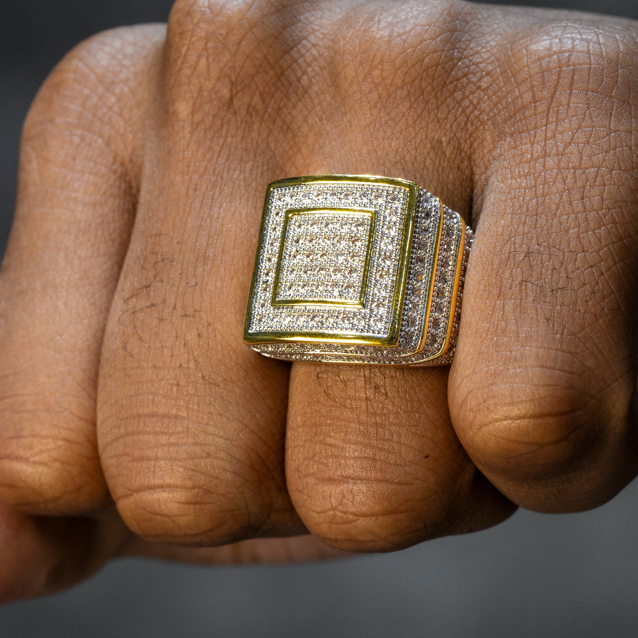 Pinky Ring With Yellow Gold Rings For Men Mens Jewelry 14K Gold