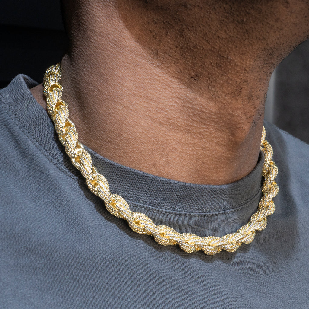 Gold Rope Chains | Men's 14K Gold Rope Chain Necklaces – goldurban.com