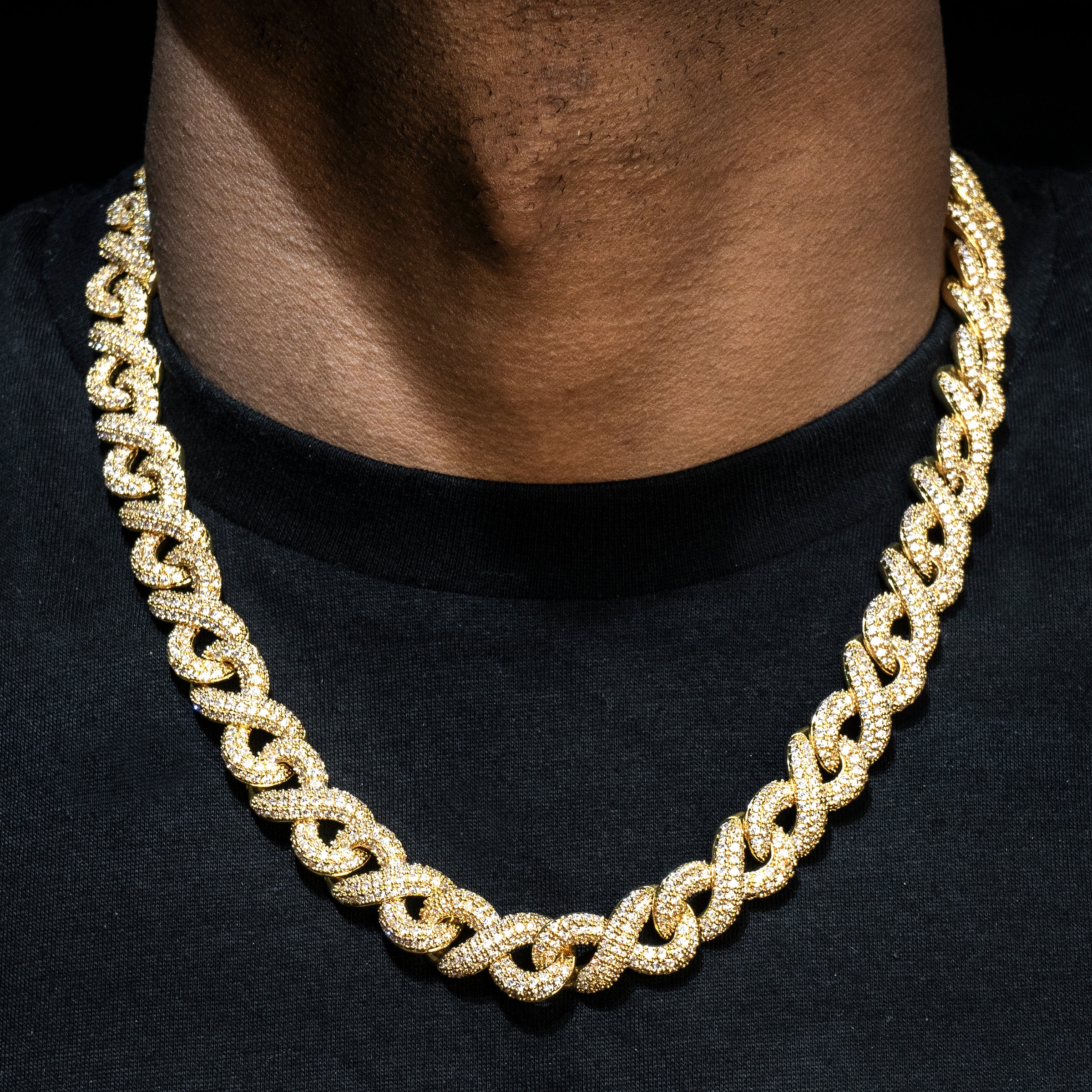 Infinity Link Necklace Gold Infinity Link Chain Gold Urban