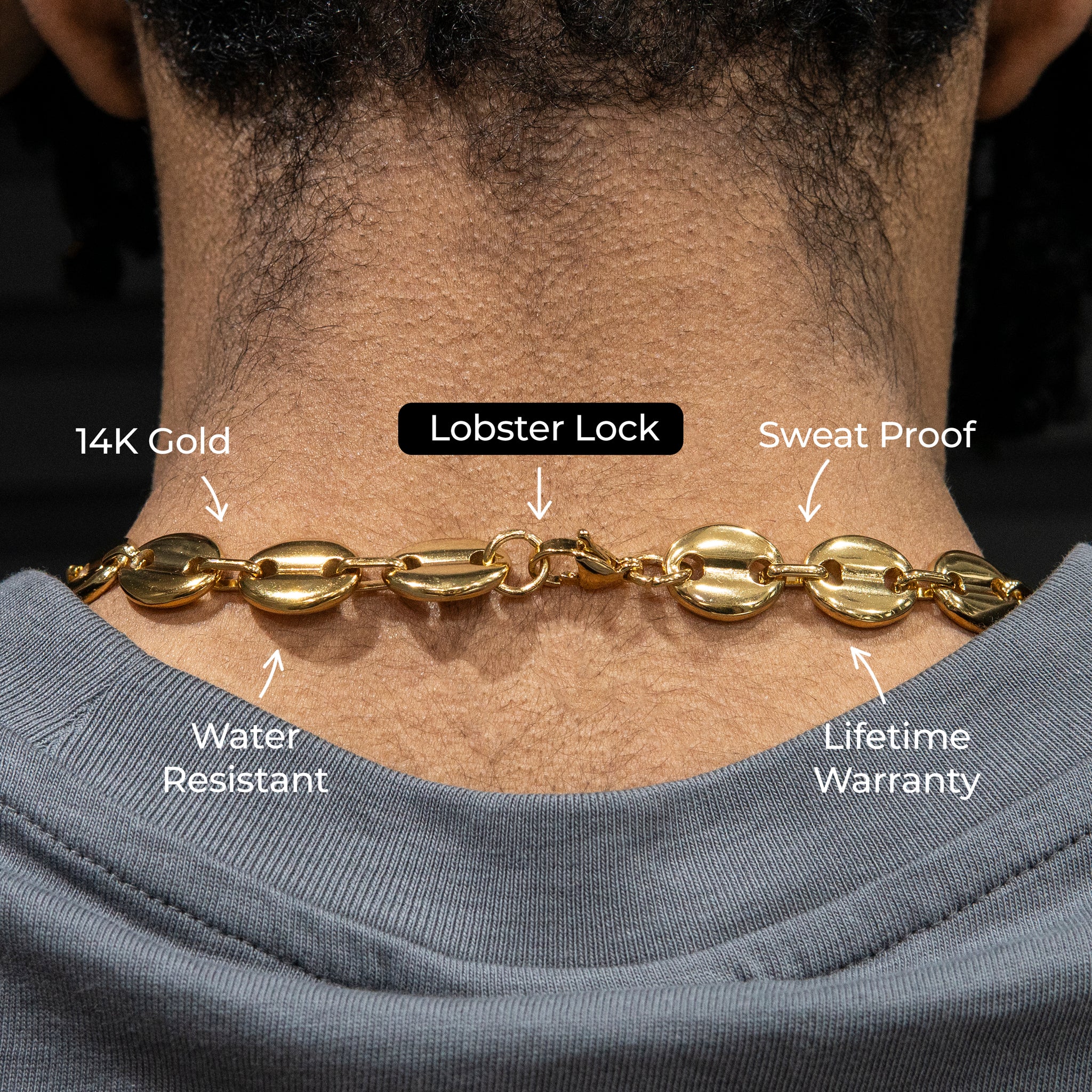 Gold Puff | Puff Necklace | Gold Urban