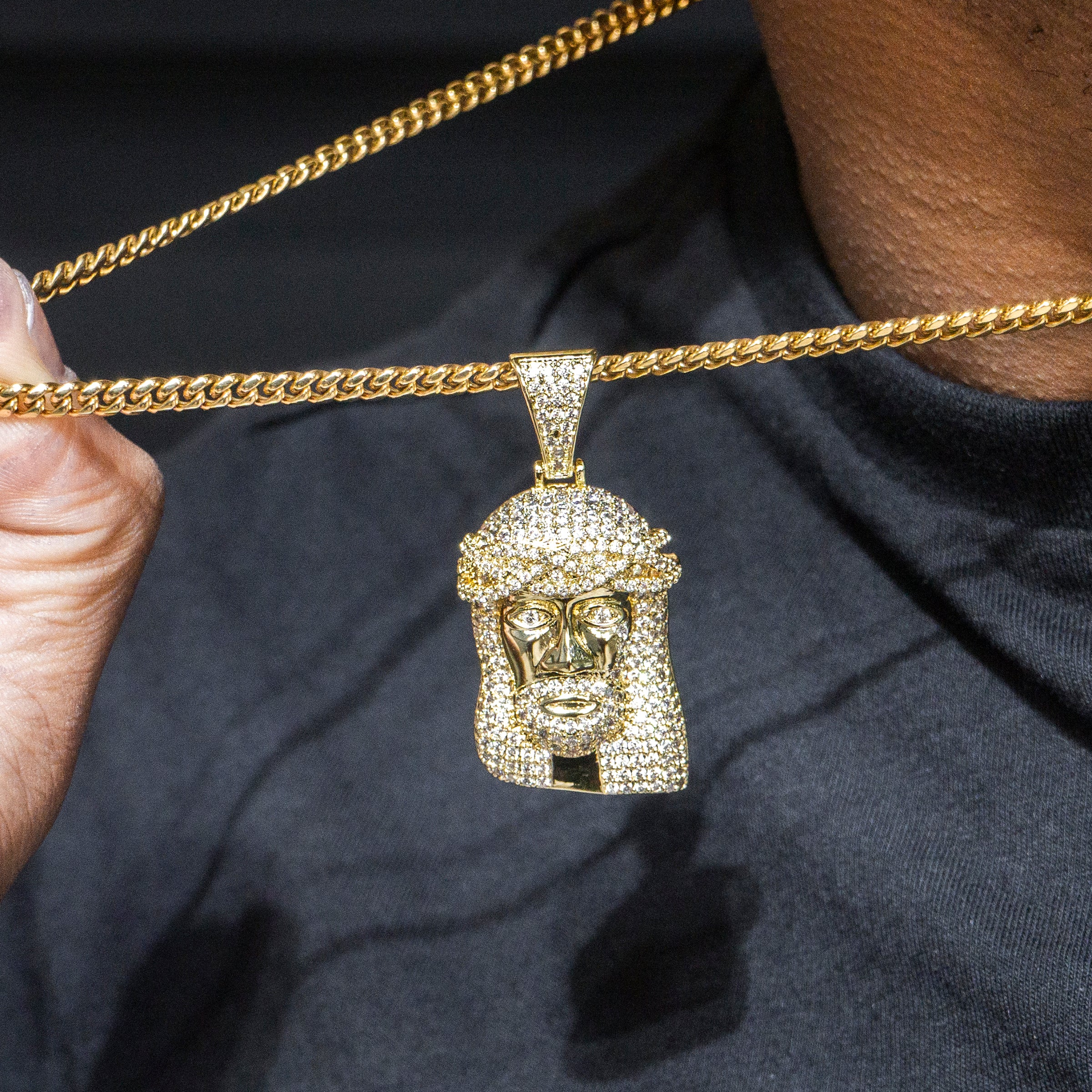 Jesus Necklace Jesus Christ Chain Gold Urban - Main Image