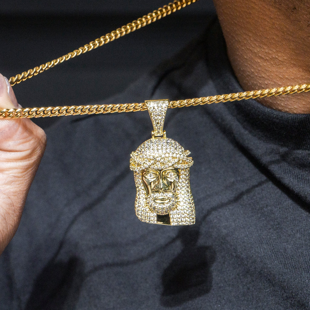 Jesus Necklace Jesus Christ Chain Gold Urban - Main Image