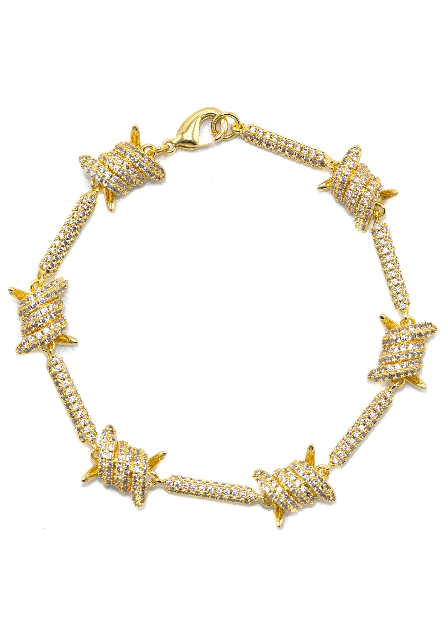 Chunky 12mm Gold Matte Iced-Out Cuban Link Bracelet – Pars Silver