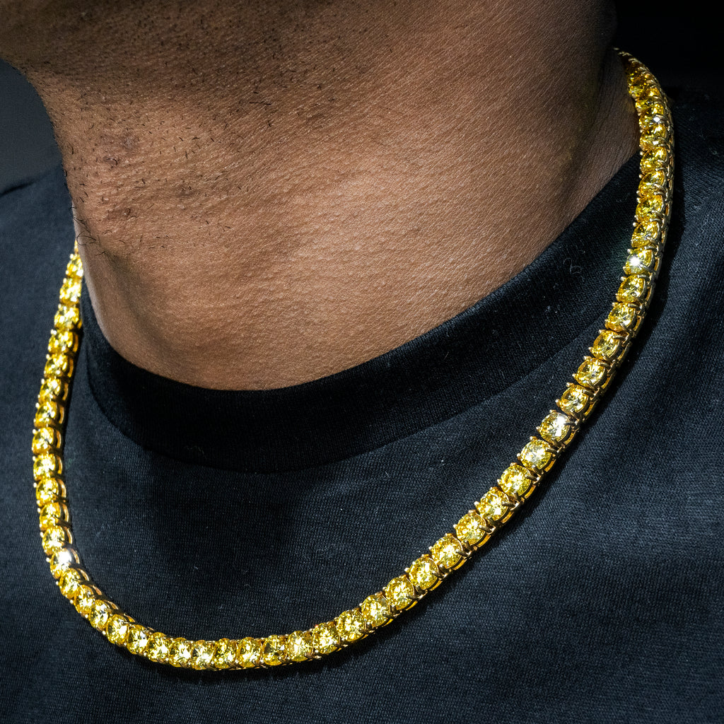 Chains That Look Real CBLKUS Cuban Link Chain 18K Gold Plated