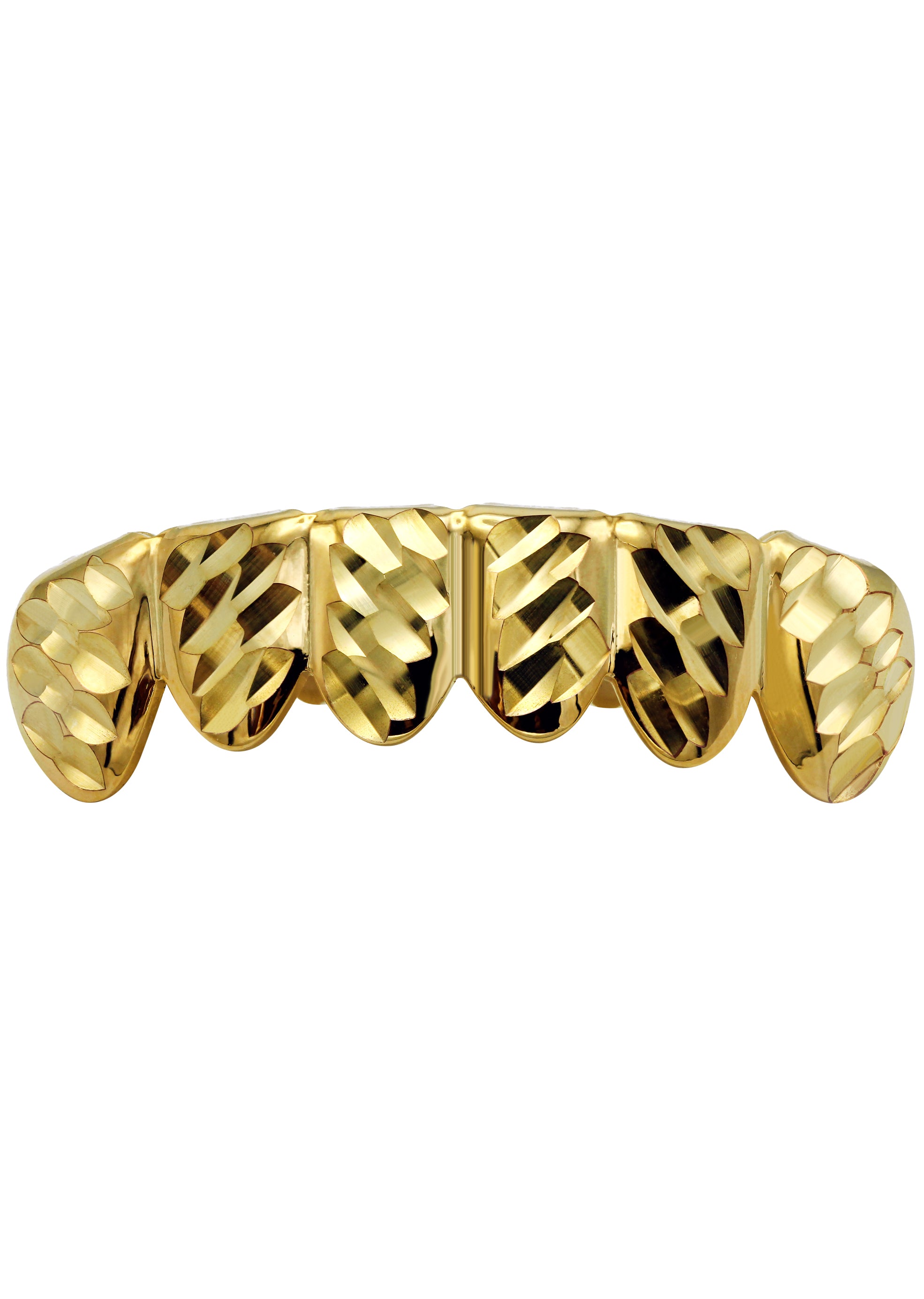 Gold Diamond Cut Grillz 2.5 Grams